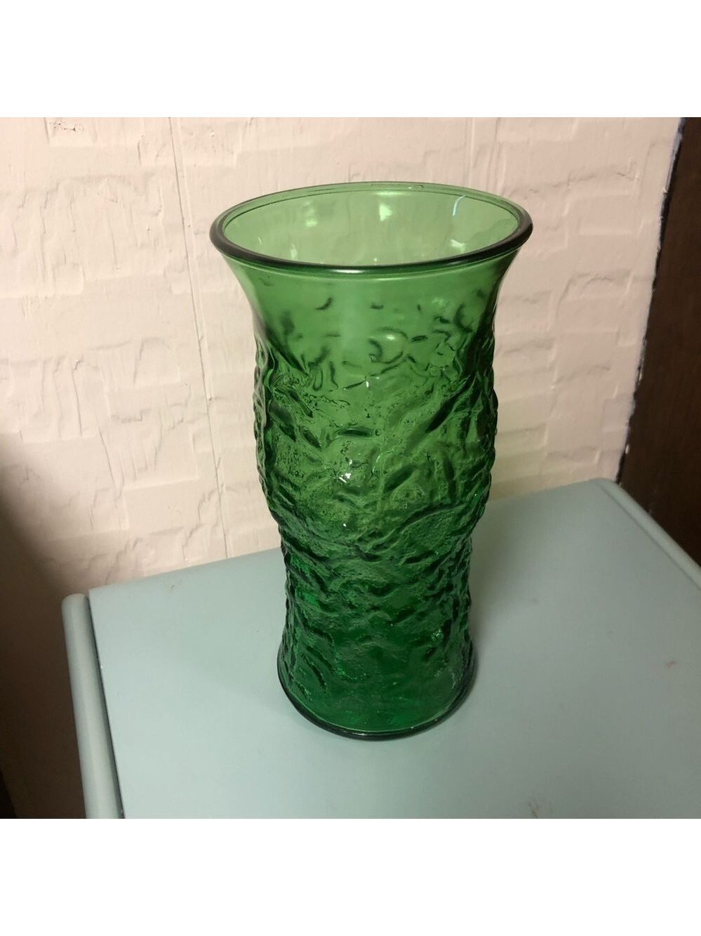 GREEN VINTAGE VASE BY E.O. BRODY